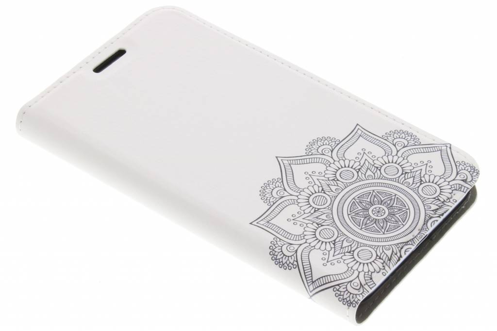 Image of Zwart Mandala Design Booklet voor de Samsung Galaxy J1 (2016)