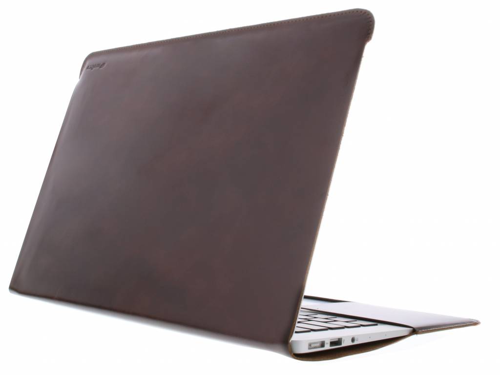 Image of Easy-Fit Genuine Leather Cover voor de MacBook Air 11.6 inch - Brown