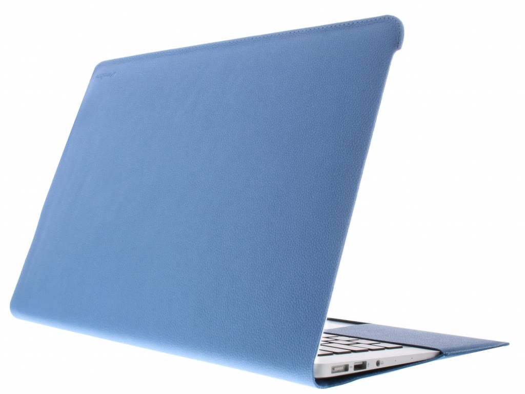 Image of Easy-Fit Premium Leather Cover voor de MacBook 12 inch - Blue