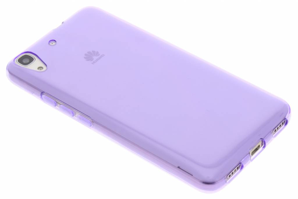 Image of Paarse transparante gel case voor de Huawei Y6