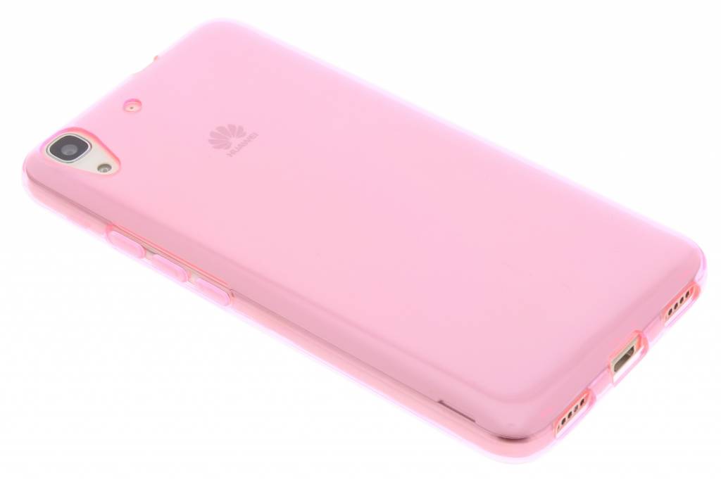 Image of Roze transparante gel case voor de Huawei Y6