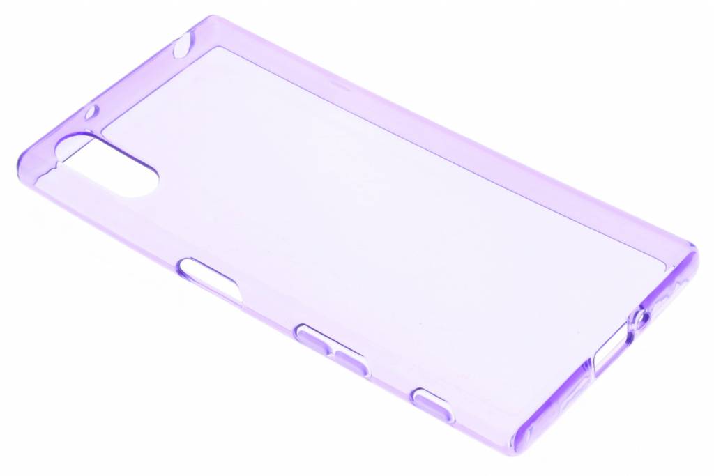 Image of Paarse transparante gel case voor de Sony Xperia XZ