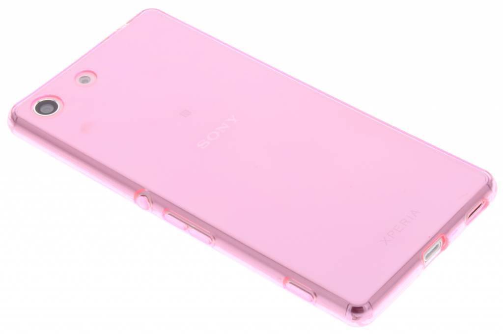 Image of Roze transparante gel case voor de Sony Xperia M5