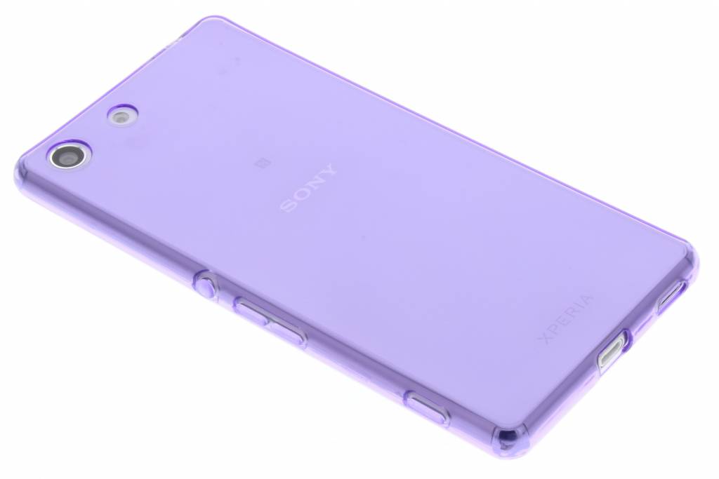 Image of Paarse transparante gel case voor de Sony Xperia M5