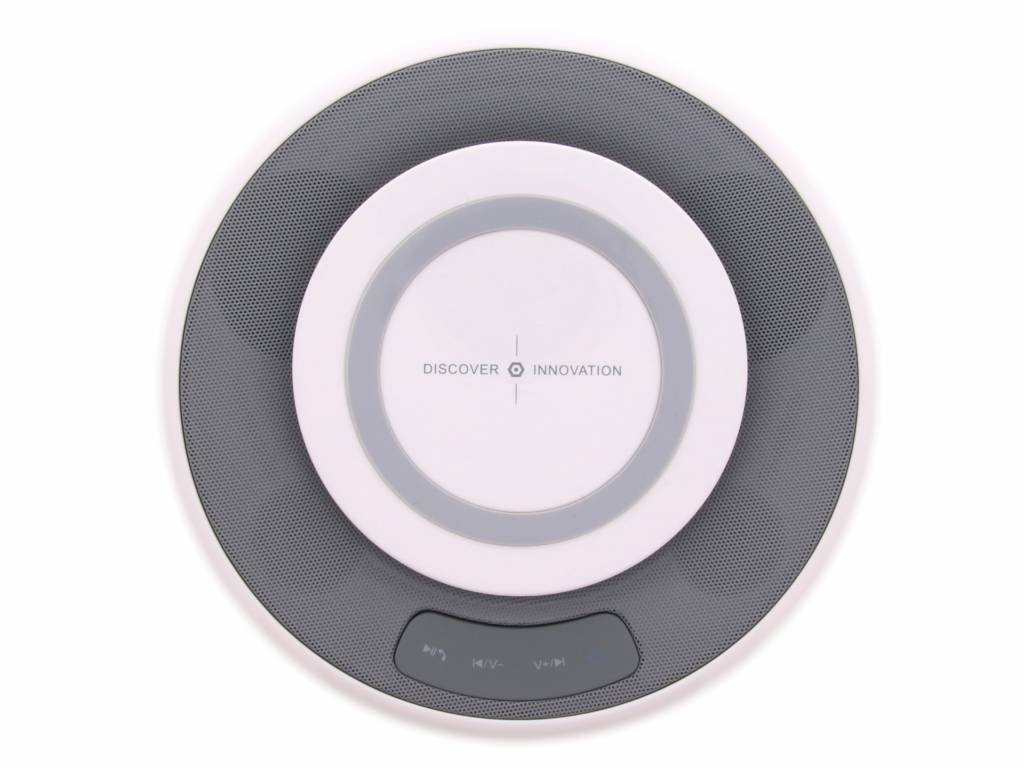 Image of MC2 Wireless Speaker met Qi Wireless Charging Plate - Wit