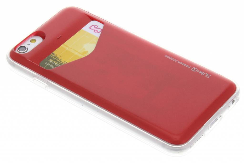 Image of Card Pocket Case voor de iPhone 6 / 6s - Rood