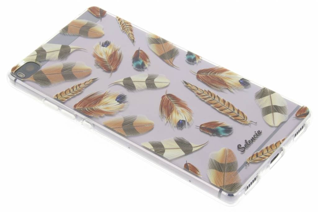 Image of Feathers Brown TPU hoesje voor de Huawei P8