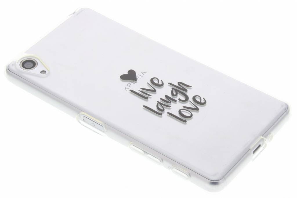 Image of Quote design Live Laugh Love TPU hoesje voor de Sony Xperia X Performance