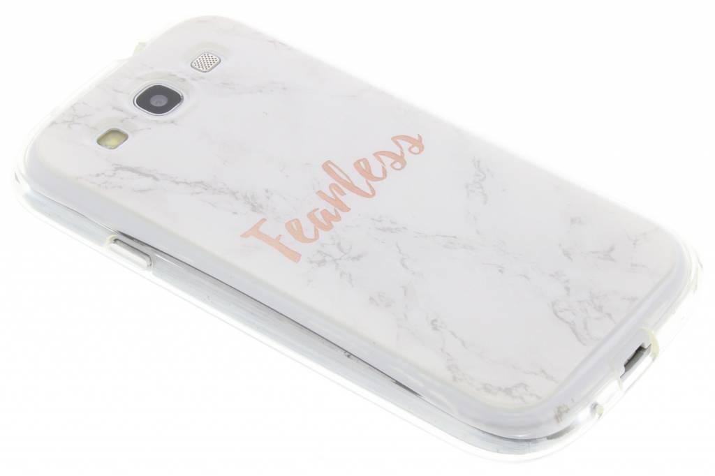 Image of Quote marmer design Fearless TPU hoesje voor de Samsung Galaxy S3 / Neo