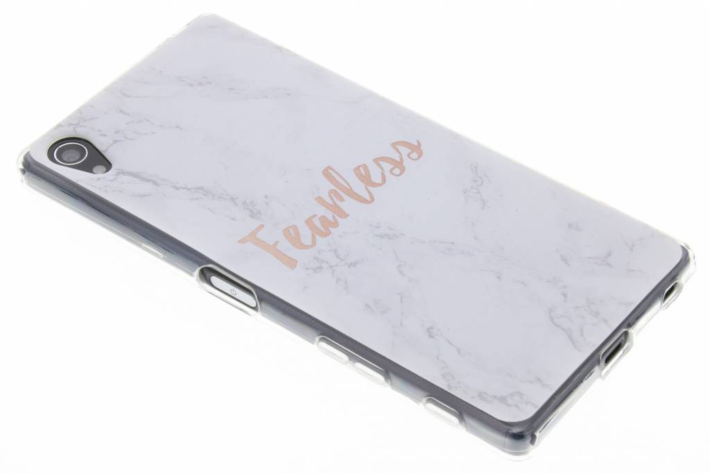 Image of Quote marmer design Fearless TPU hoesje voor de Sony Xperia Z5 Premium