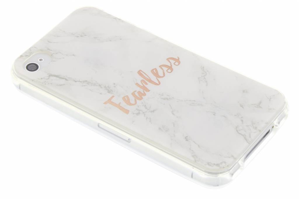 Image of Quote marmer design Fearless TPU hoesje voor de iPhone 4 / 4s