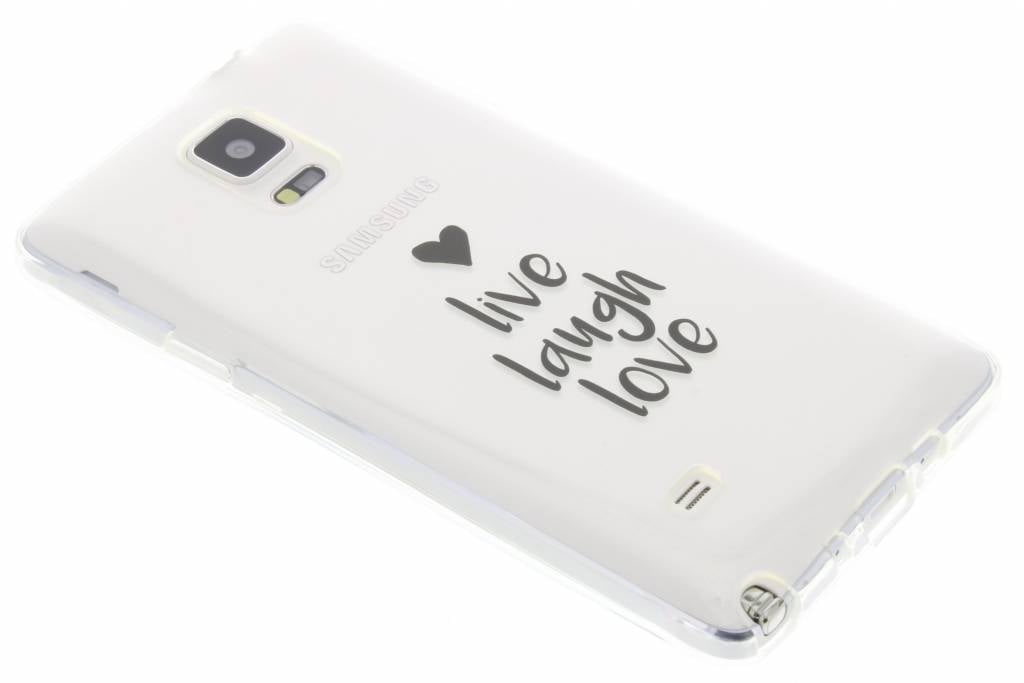 Image of Quote design Live Love Laugh TPU hoesje voor de Samsung Galaxy Note 4