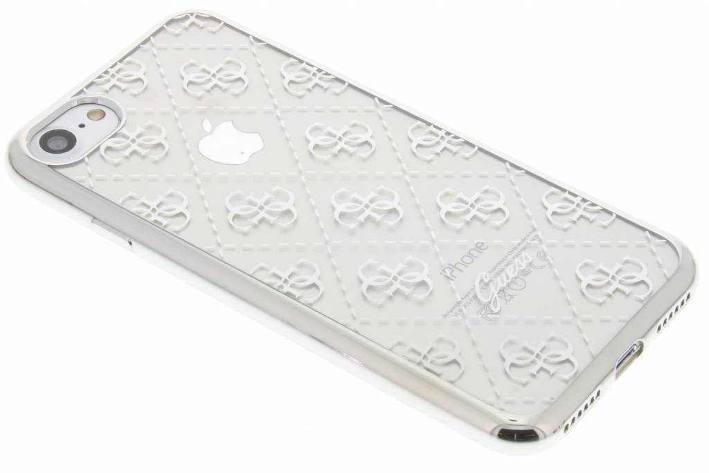 Image of Guess TPU Transparant case 4G silver for iPhone 7