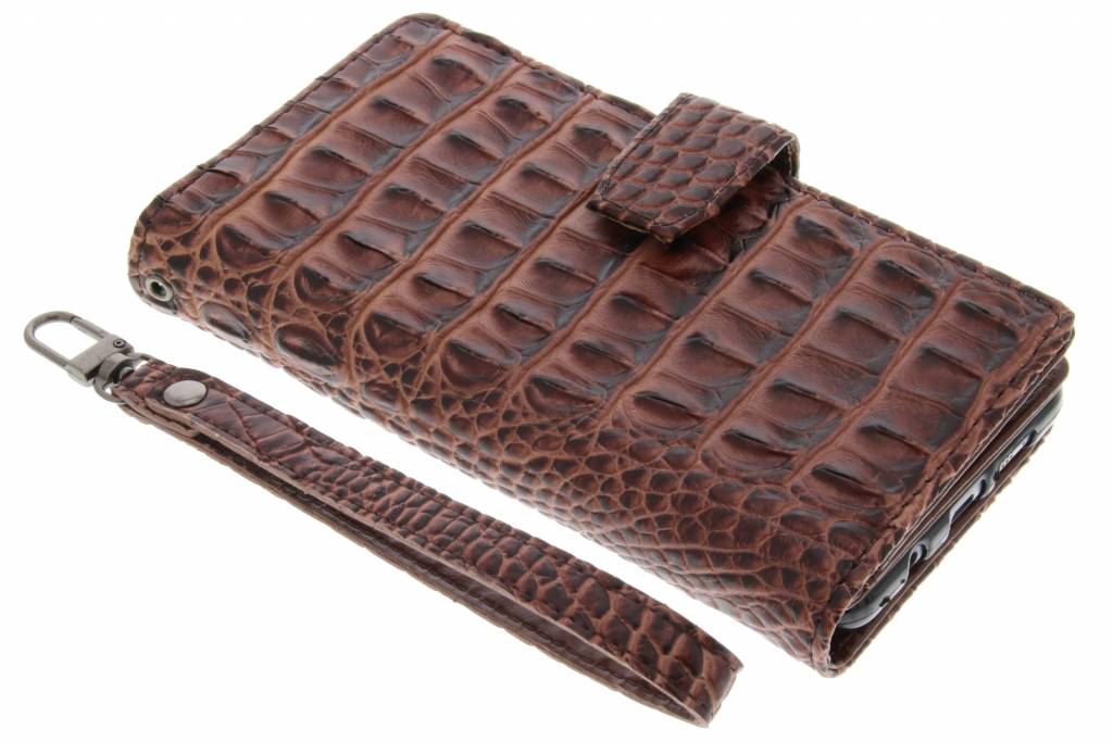 Image of Bruine Krokodil Wallet Case voor de Samsung Galaxy A7 (2016)