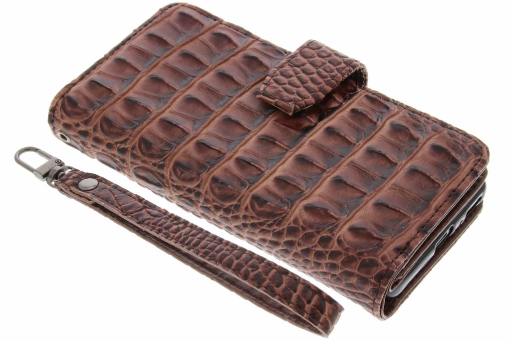 Image of Bruine Krokodil Wallet Case voor de Sony Xperia XA