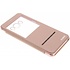 Roze crystal slim book case met venster voor de Samsung Galaxy J7 (2016) Roze crystal slim book case met venster voor de Samsung Galaxy J7 (2016)