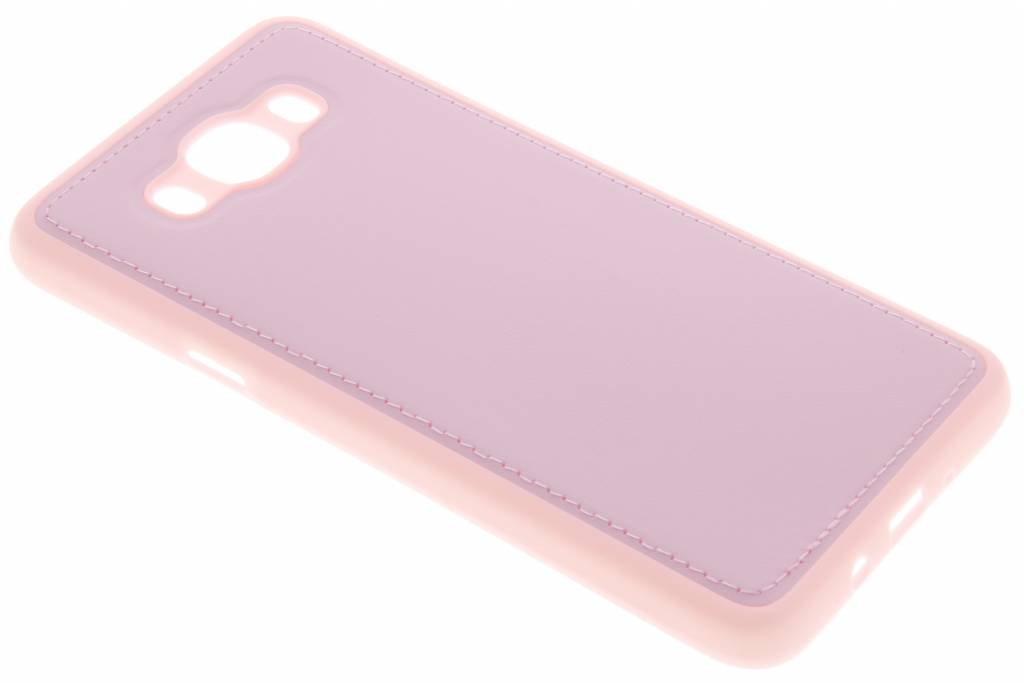 Image of Roze lederen TPU case voor de Samsung Galaxy J7 (2016)