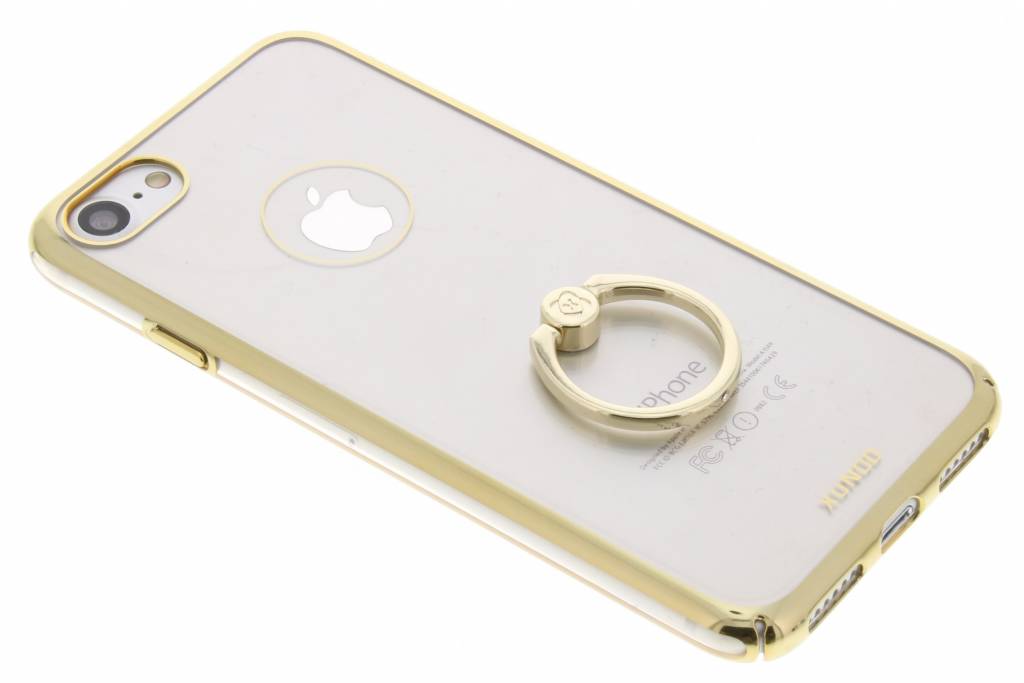 Image of Gouden transparant hardcase hoesje met ring iPhone 7