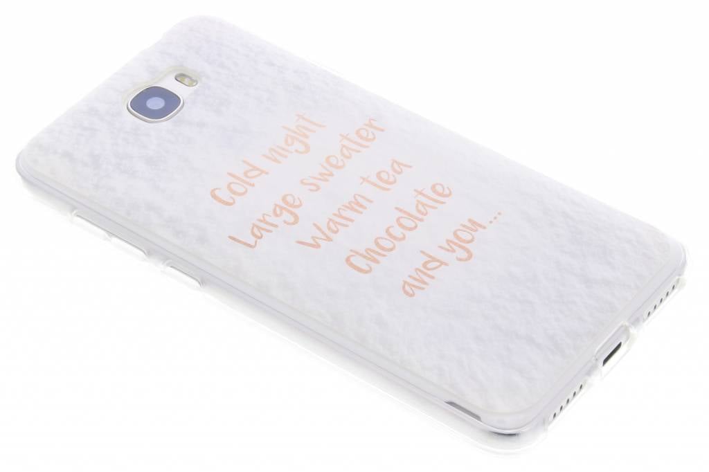 Image of Quote design Cold Night And You TPU hoesje voor de Huawei Y5 2 / Y6 2 Compact