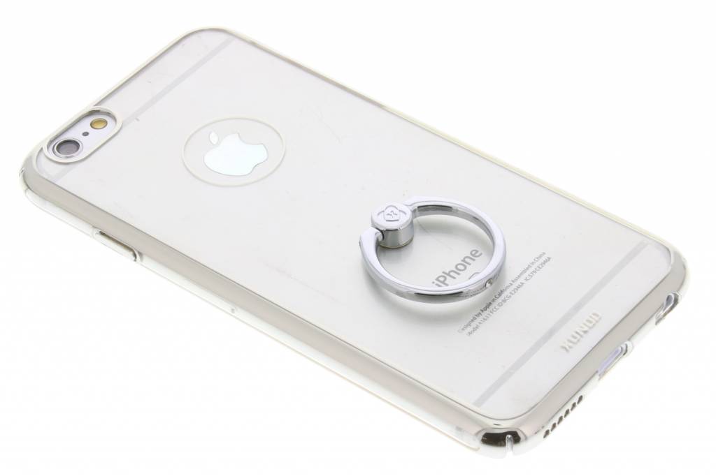 Image of Zilver transparant hardcase hoesje met ring voor de iPhone 6 / 6s