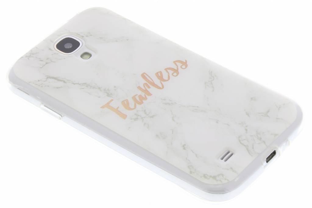 Image of Quote marmer design Fearless TPU hoesje voor de Samsung Galaxy S4