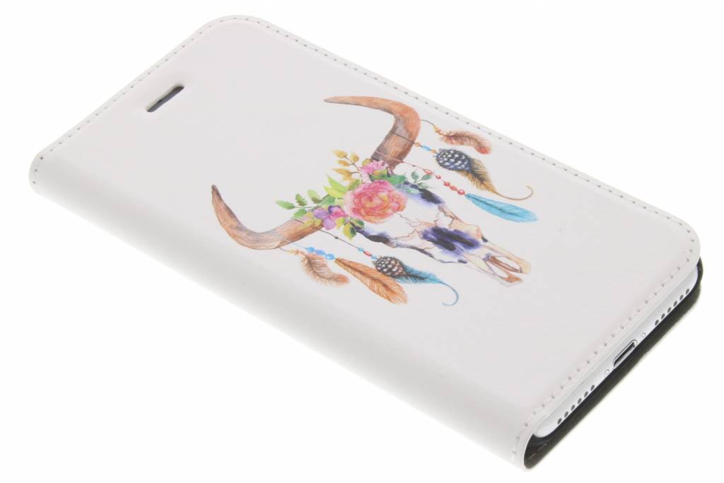 Image of Bull Skull Feathers Design Booklet voor de iPhone 7