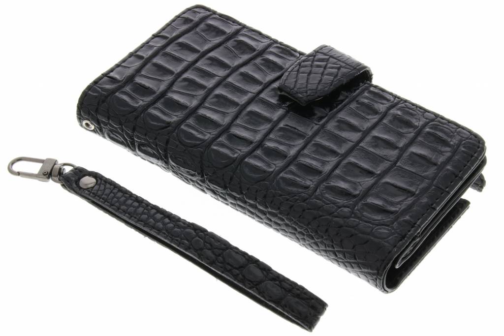 Image of Zwarte Krokodil Wallet Case voor de Samsung Galaxy Note 2