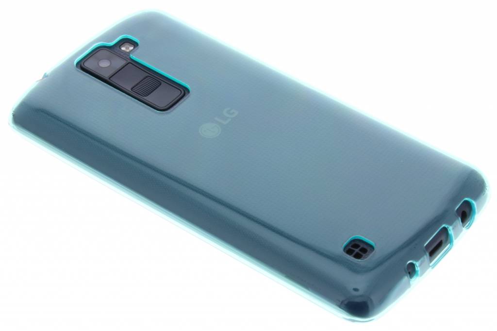 Image of Turquoise transparante gel case voor de LG K8