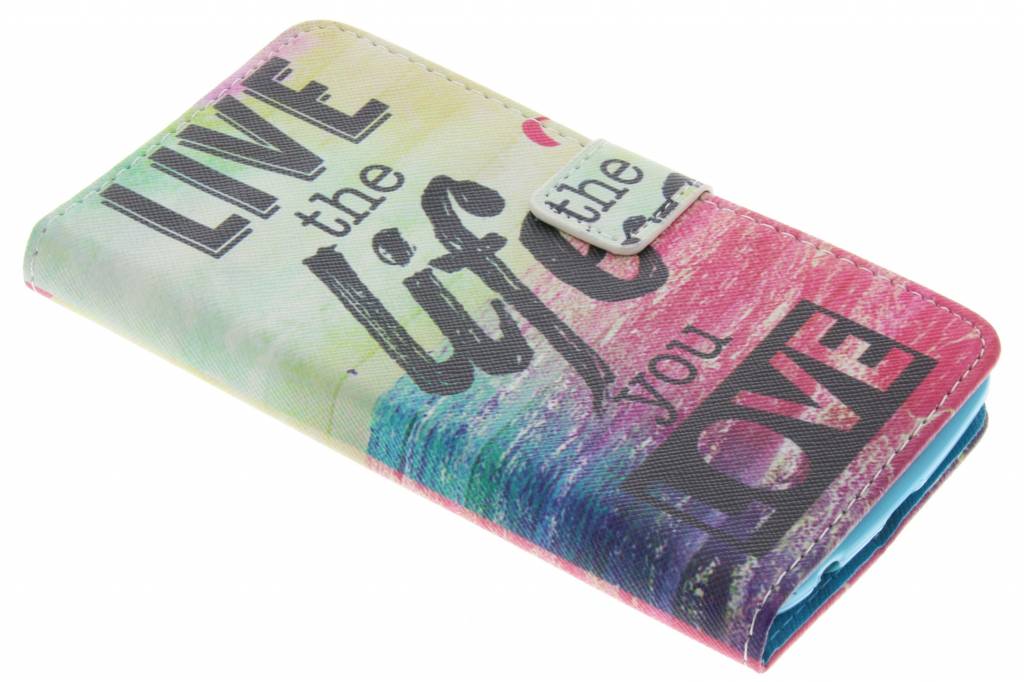 Image of Live the life design TPU booktype hoes voor de LG K10