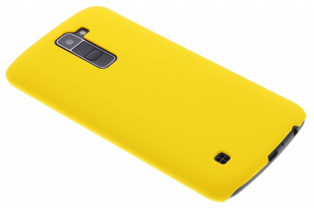 Image of Geel effen hardcase hoesje voor de LG K10