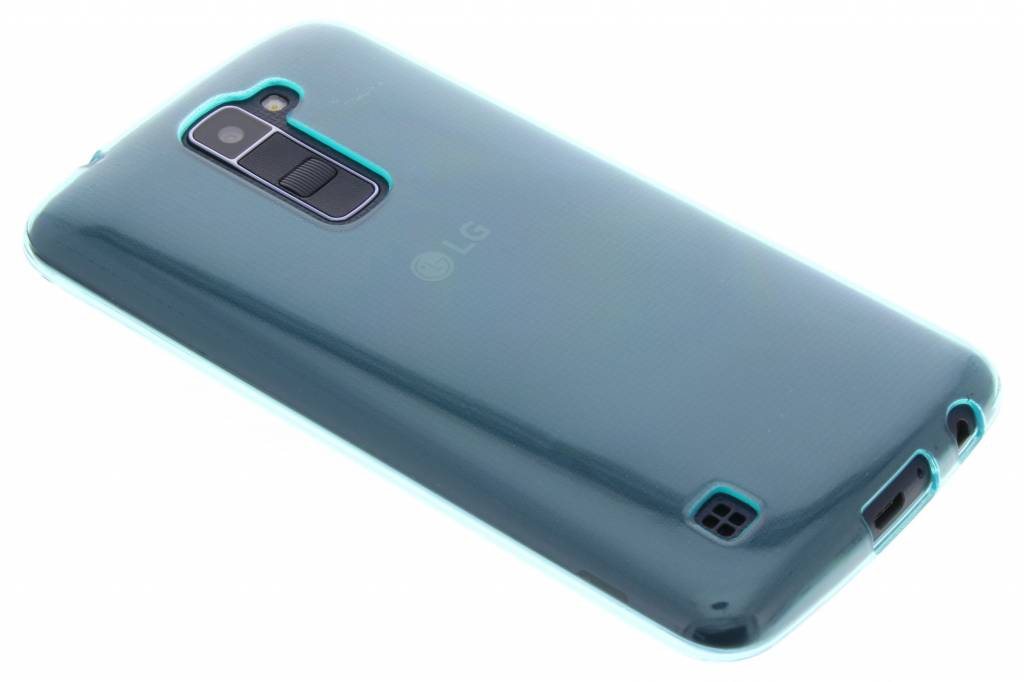 Image of Turquoise transparante gel case voor de LG K10