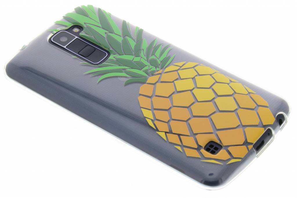 Image of Transparant ananas design TPU hoesje voor de LG K10