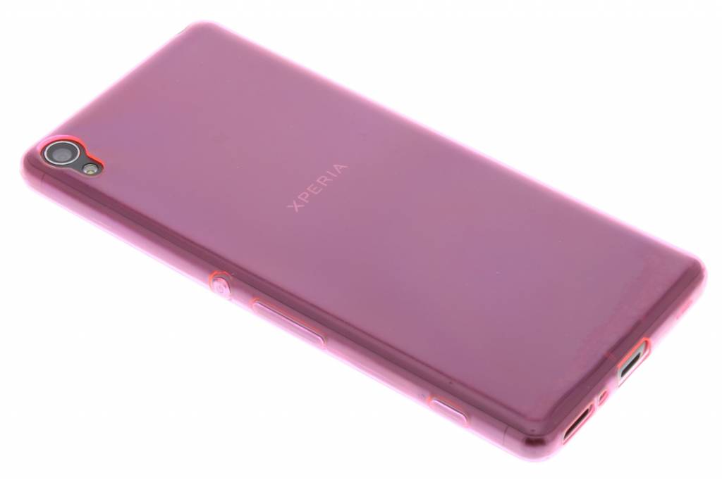 Image of Roze ultra thin transparant TPU hoesje voor de Sony Xperia XA