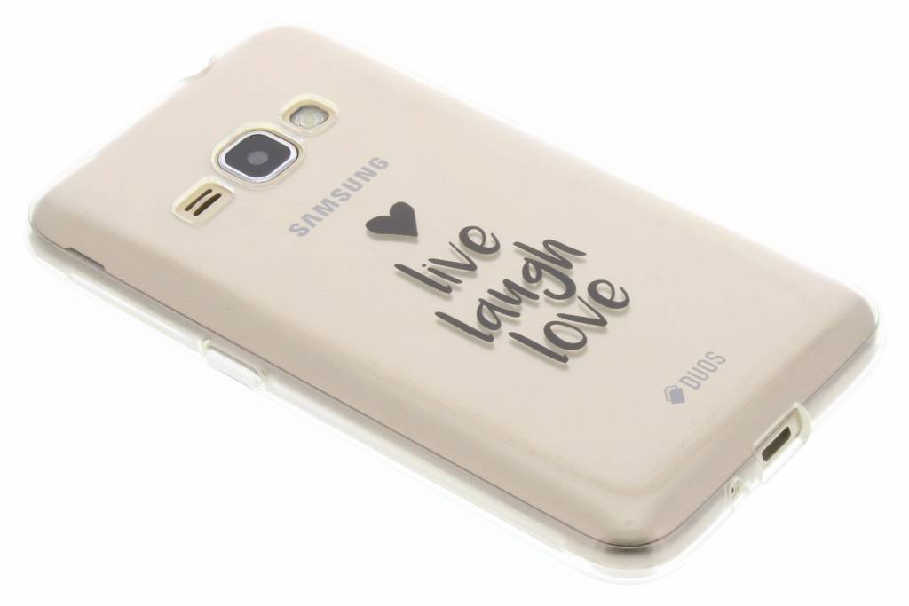 Image of Quote design Live Laugh Love TPU hoesje voor de Samsung Galaxy J1 (2016)