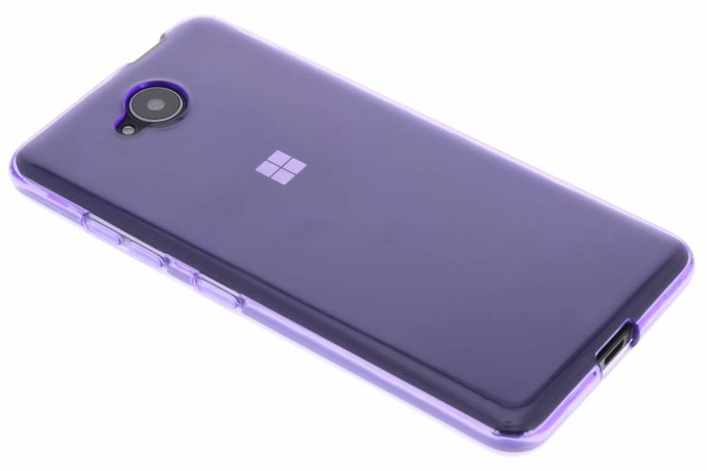 Image of Paars transparante gel case voor de Microsoft Lumia 650