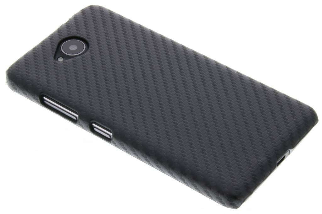 Image of Zwart carbon look hardcase hoesje voor de Microsoft Lumia 650