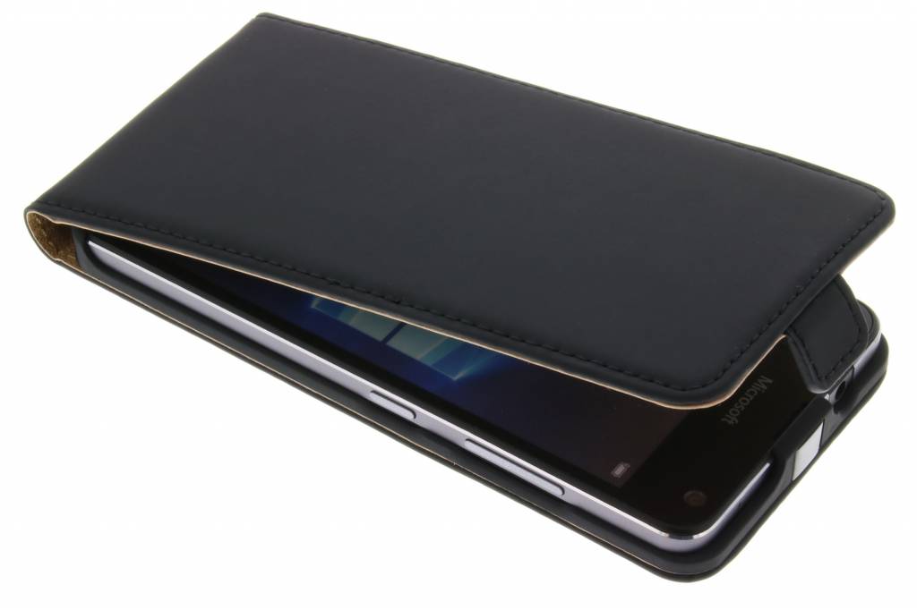 Image of Luxe Flipcase voor de Microsoft Lumia 650 - Zwart