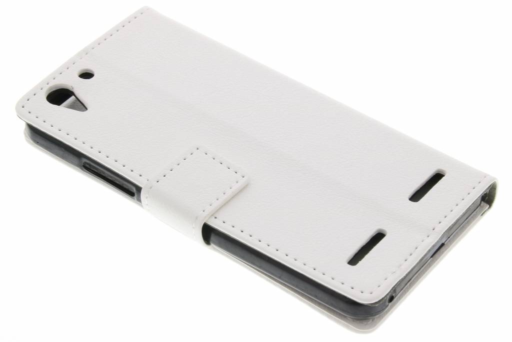 Image of Witte zakelijke TPU booktype hoes voor de Lenovo K5