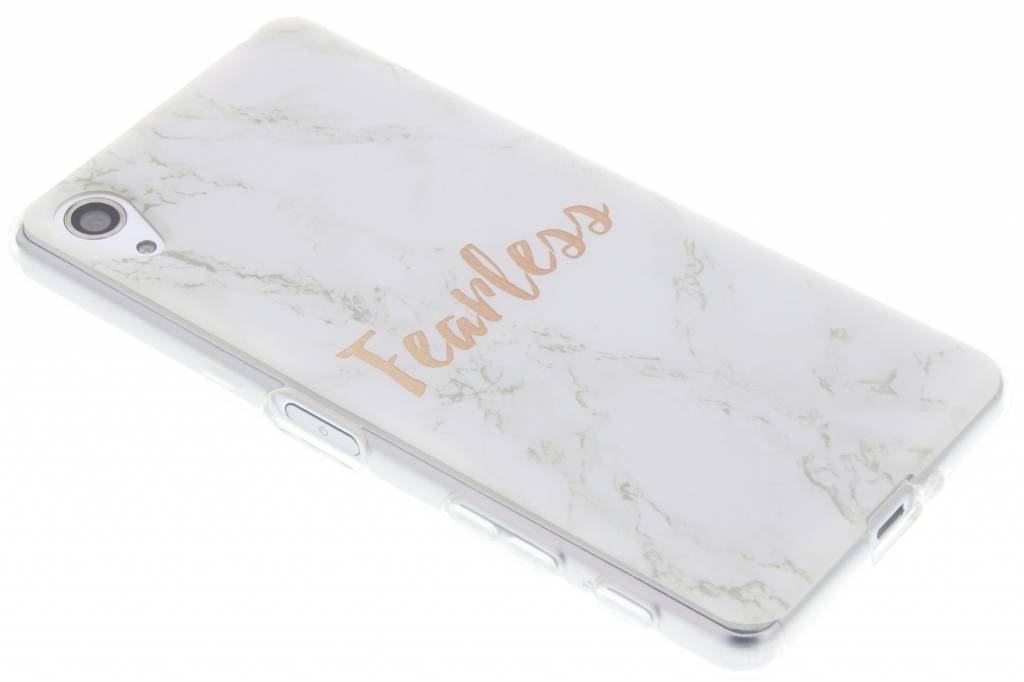 Image of Quote marmer design Fearless TPU hoesje voor de Sony Xperia X Performance