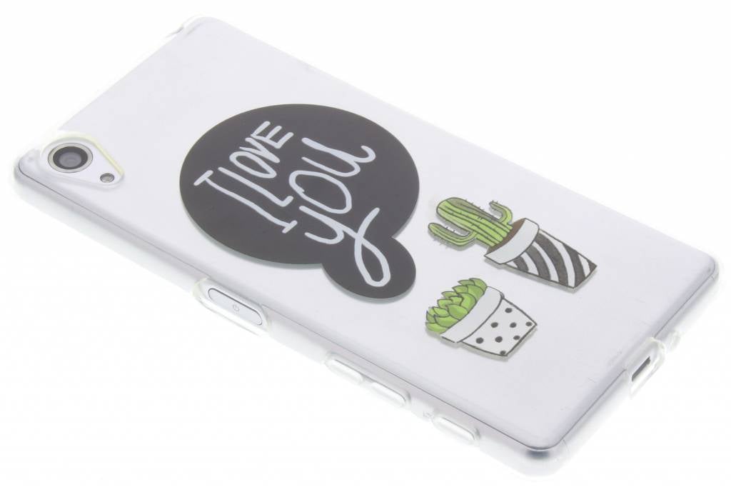 Image of Quote design I Love You Cactus TPU hoesje voor de Sony Xperia X Performance