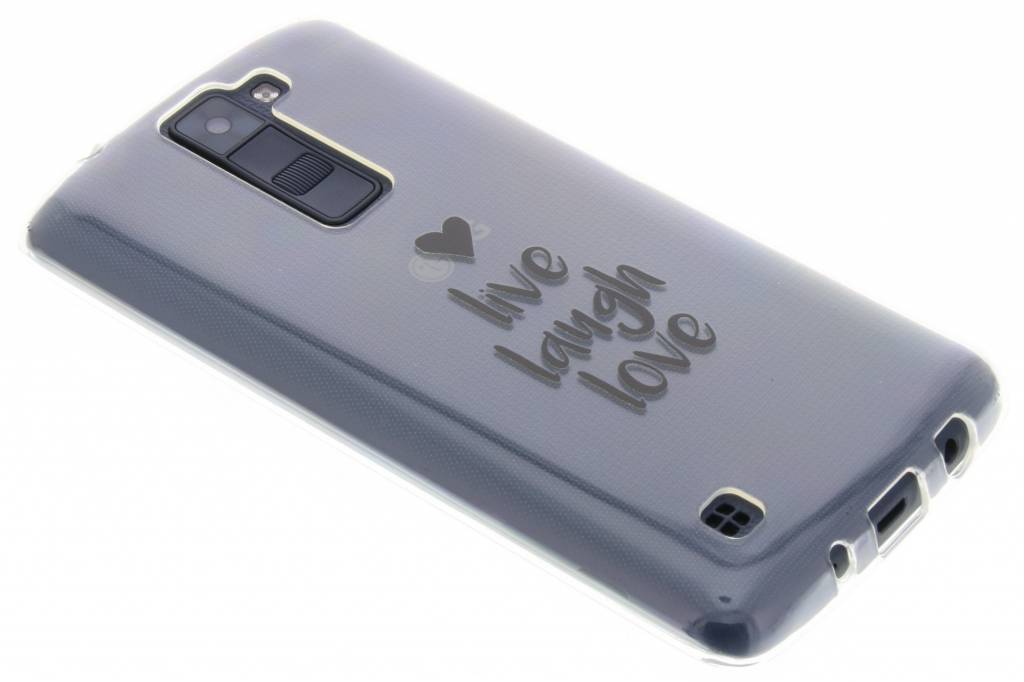 Image of Quote design Live Laugh Love TPU hoesje voor de LG K8