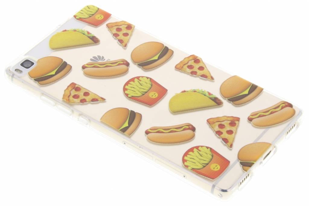 Image of Emoji Fast Food TPU hoesje voor de Huawei P8