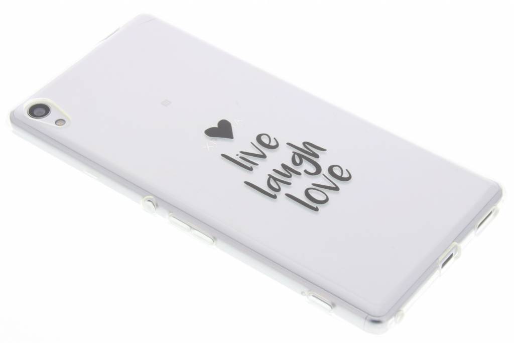 Image of Quote design Live Laugh Love TPU hoesje voor de Sony Xperia XA Ultra