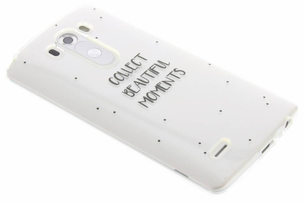 Image of Quote design Collect Beautiful Moments TPU hoesje voor de LG G3