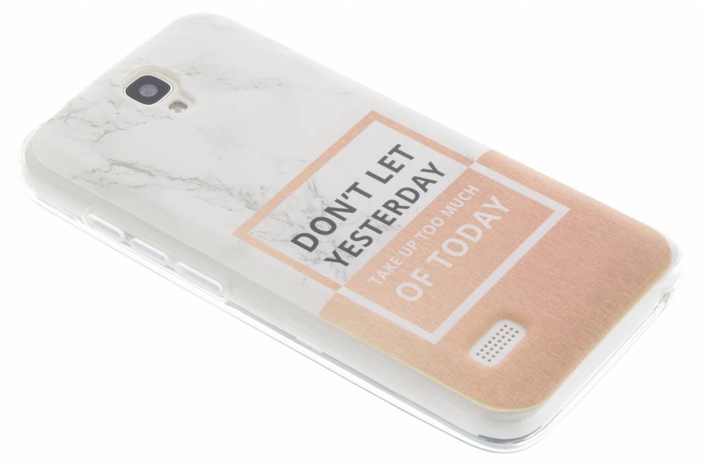 Image of Quote marmer design Don?t Let Yesterday TPU hoesje voor de Huawei Y5