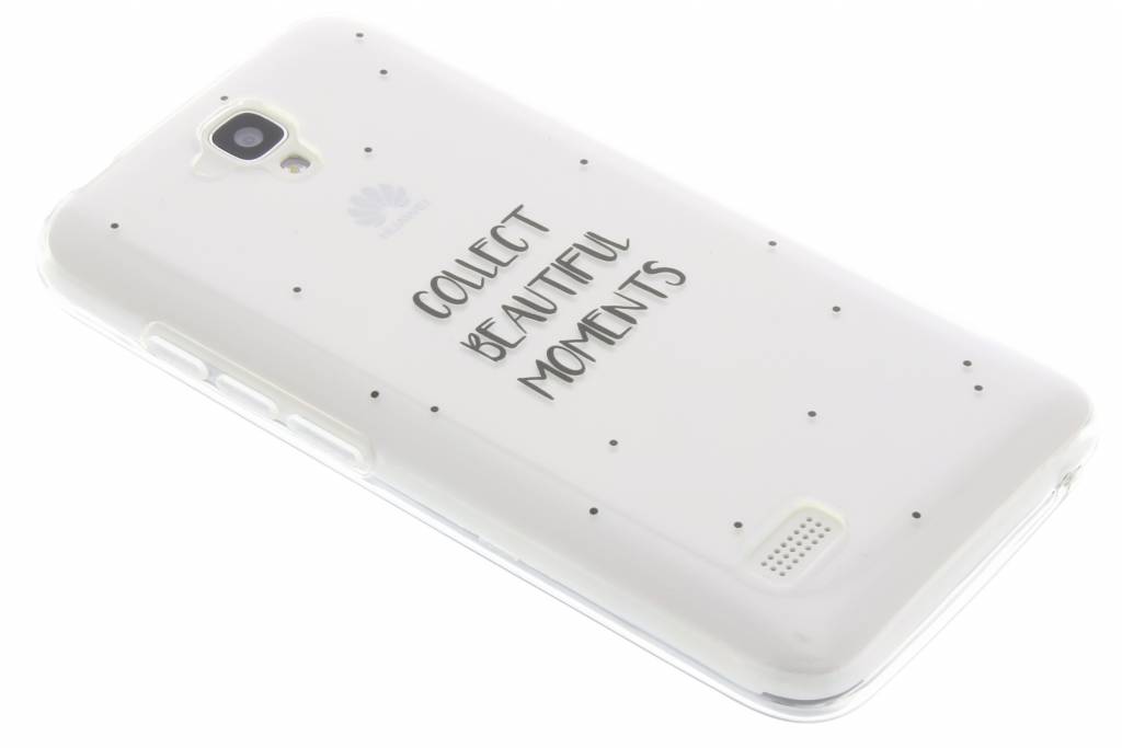 Image of Quote design Collect Beautiful Moments TPU hoesje voor de Huawei Y5