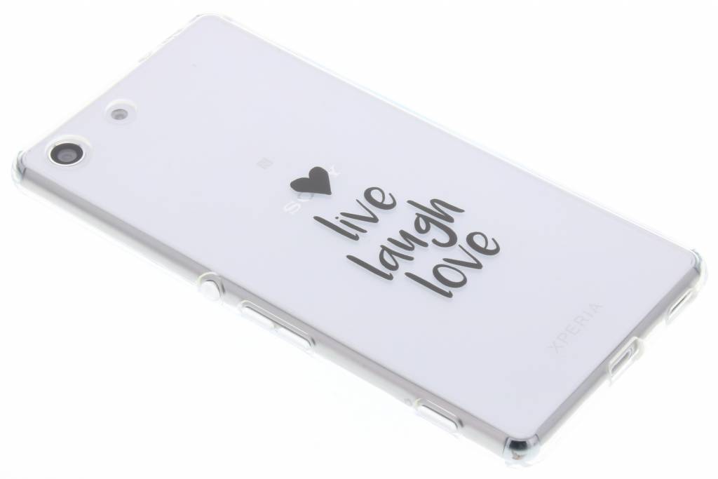 Image of Quote design Live Laugh Love TPU hoesje voor de Sony Xperia M5