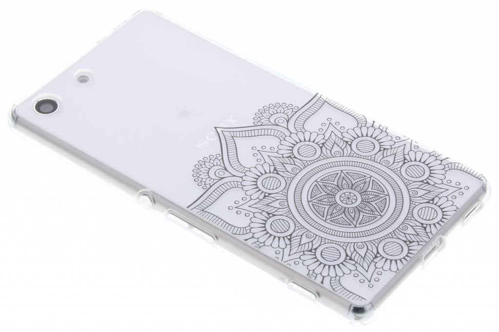 Image of Zwart mandala design TPU hoesje voor de Sony Xperia M5