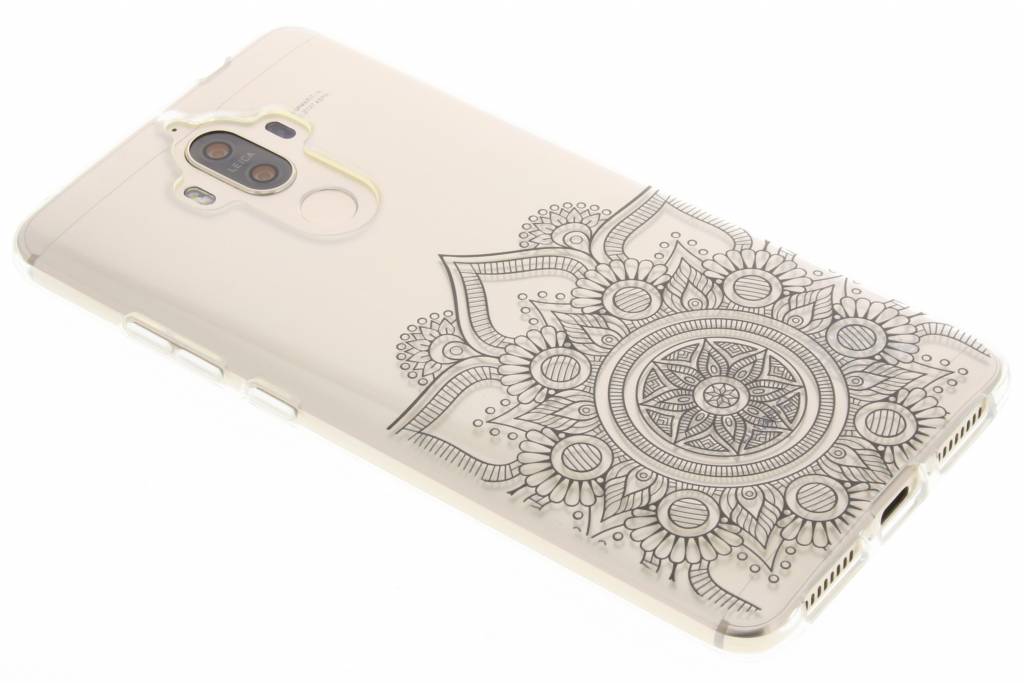 Image of Zwart mandala design TPU hoesje voor de Huawei Mate 9