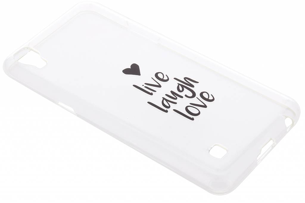 Image of Quote design Live Laugh Love TPU hoesje voor de LG X Power